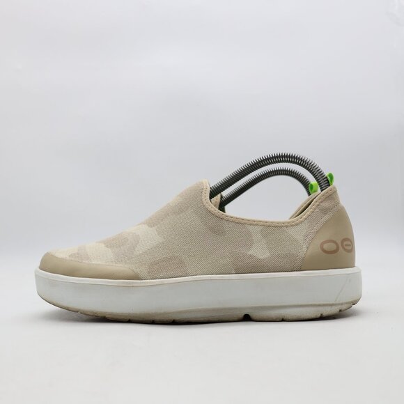 OOFOS OOmg EeZee Low Shoes Women's Size 9 Army Green Camo Print Slip On Recovery - Picture 4 of 9